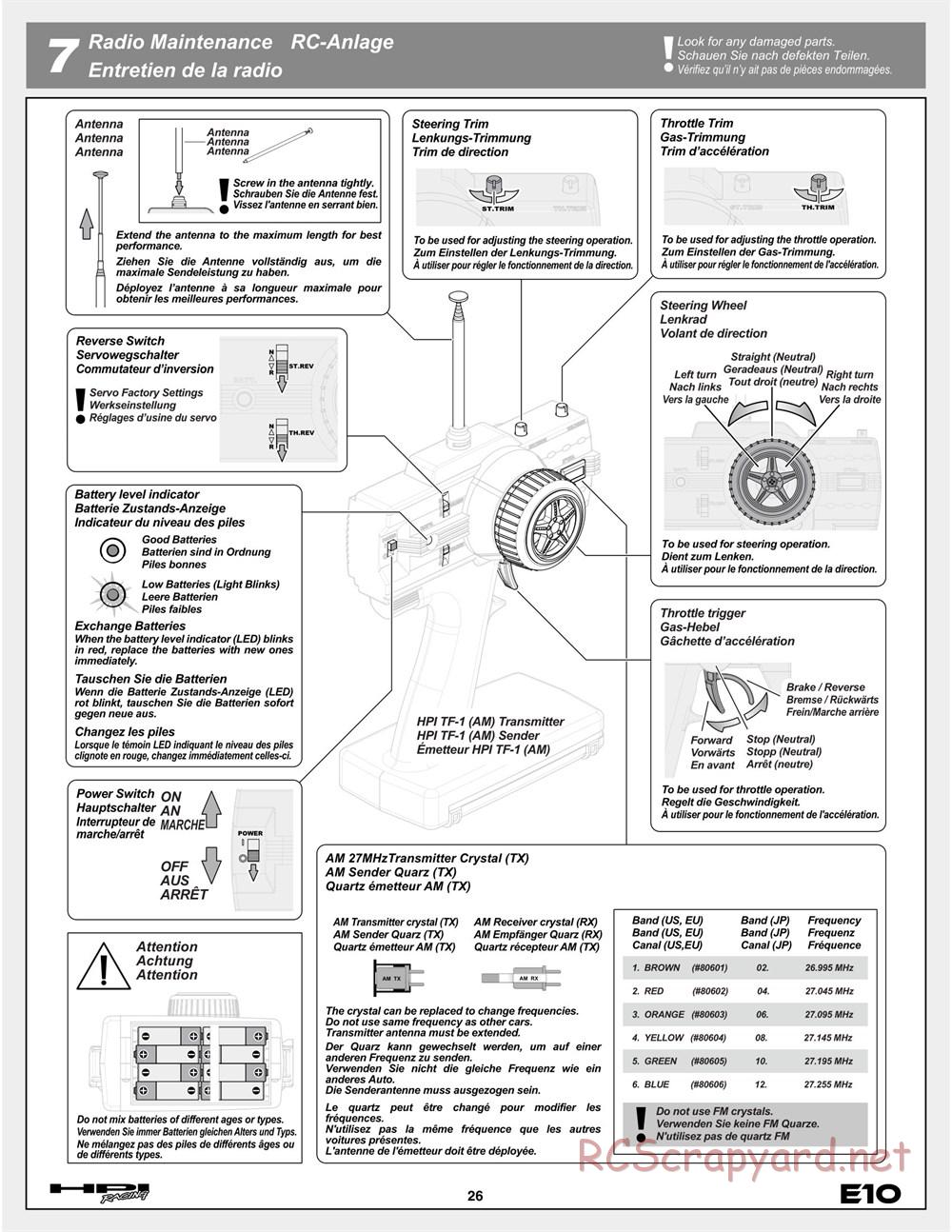 HPI - E10 - Manual - Page 26