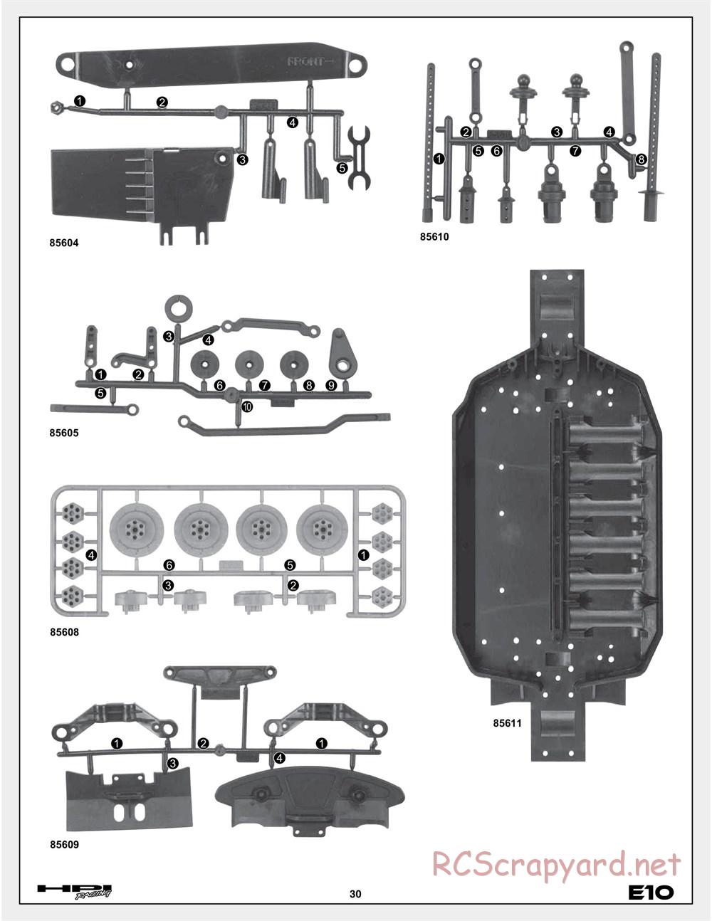 HPI - E10 - Exploded View - Page 30