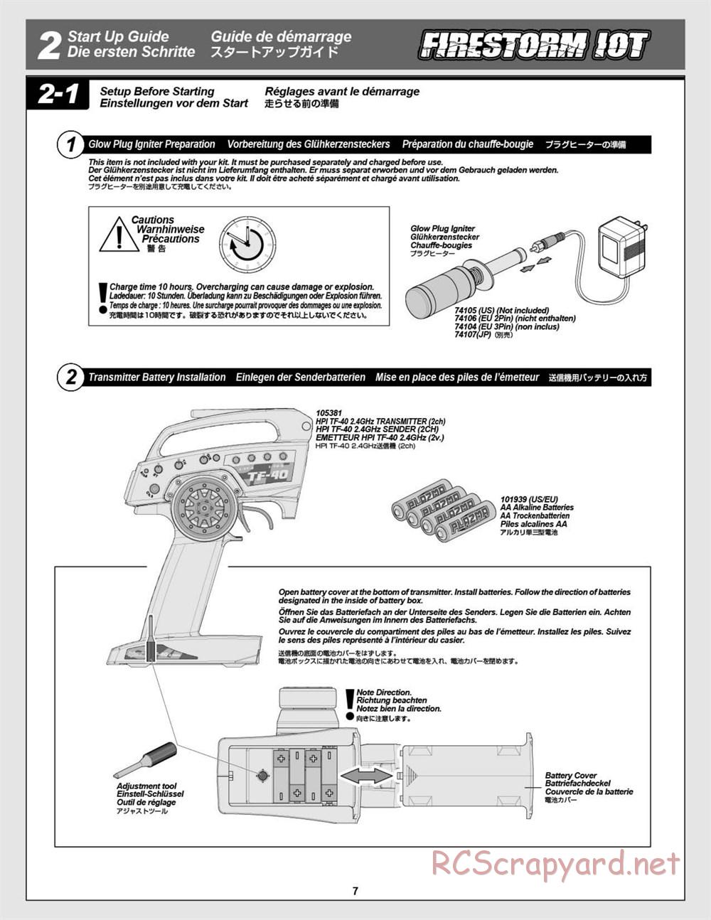 HPI - Firestorm 10T - Manual - Page 7