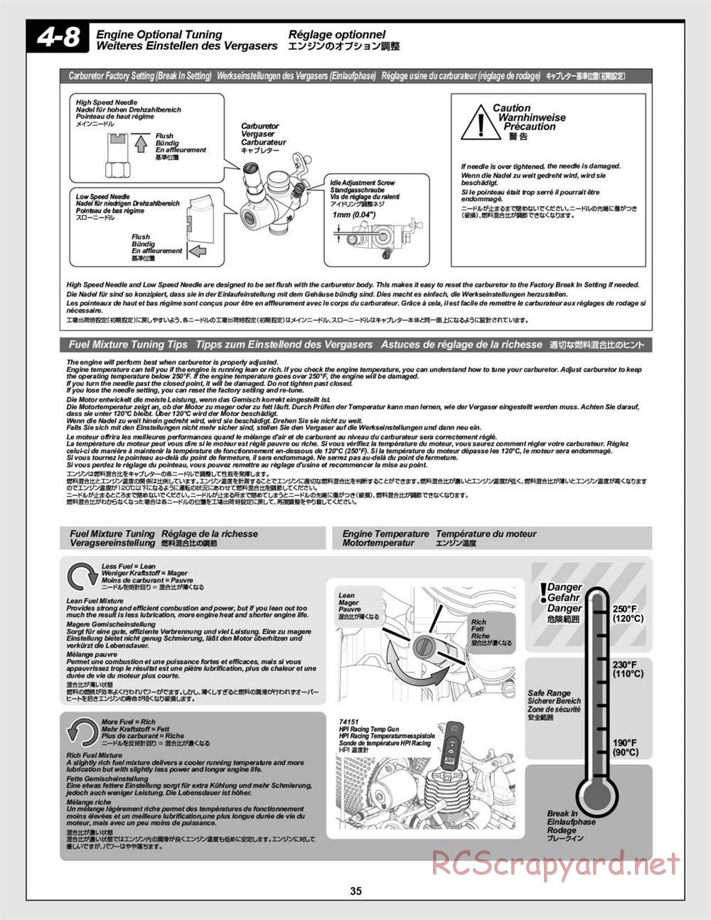 HPI - Firestorm 10T - Manual - Page 35