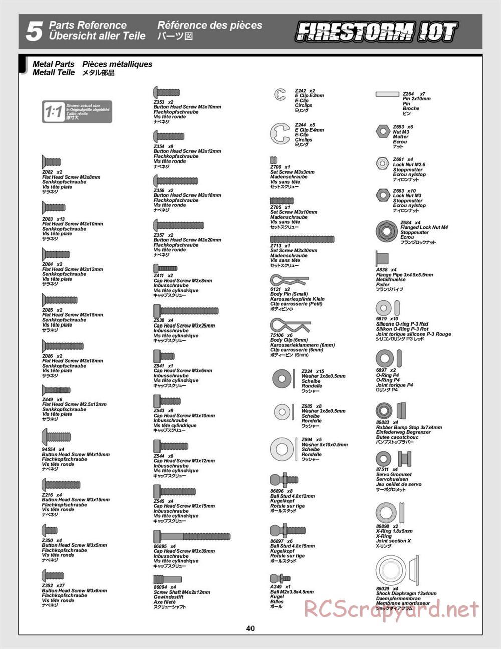 HPI - Firestorm 10T - Manual - Page 40