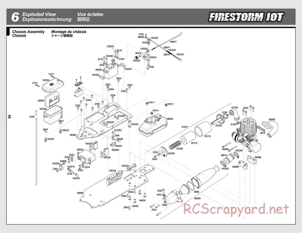 HPI - Firestorm 10T - Exploded View - Page 46