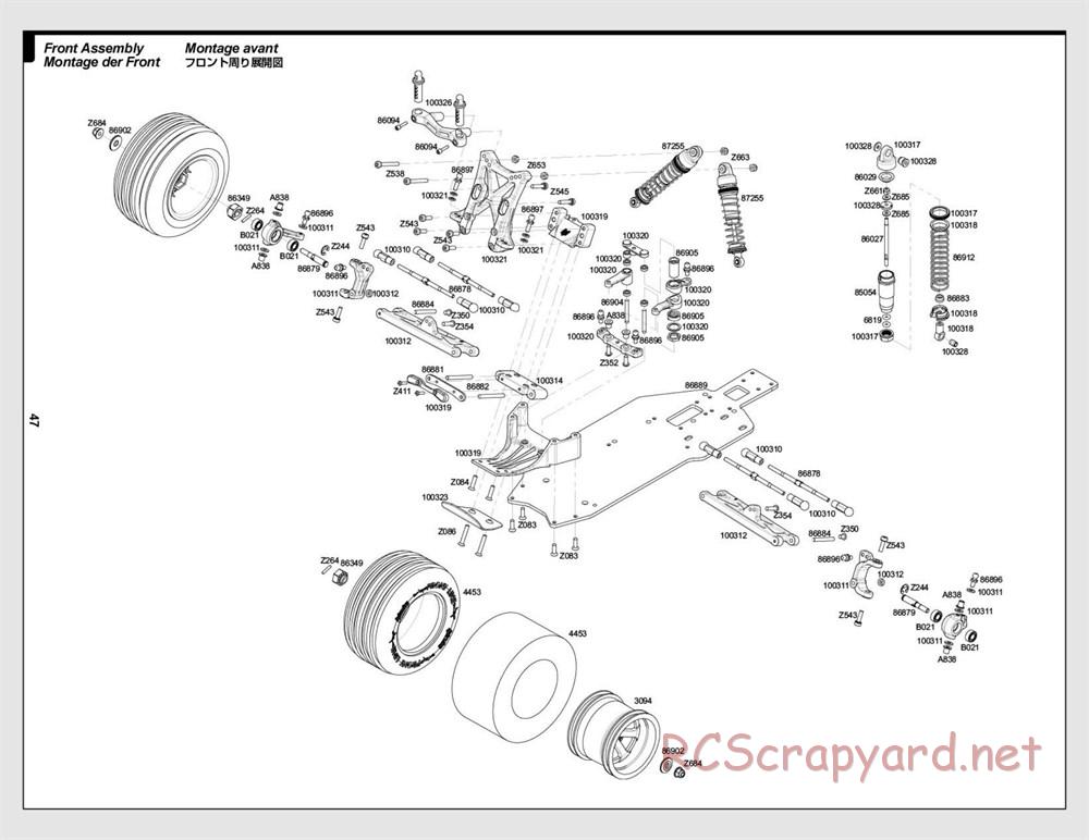 HPI - Firestorm 10T - Exploded View - Page 47