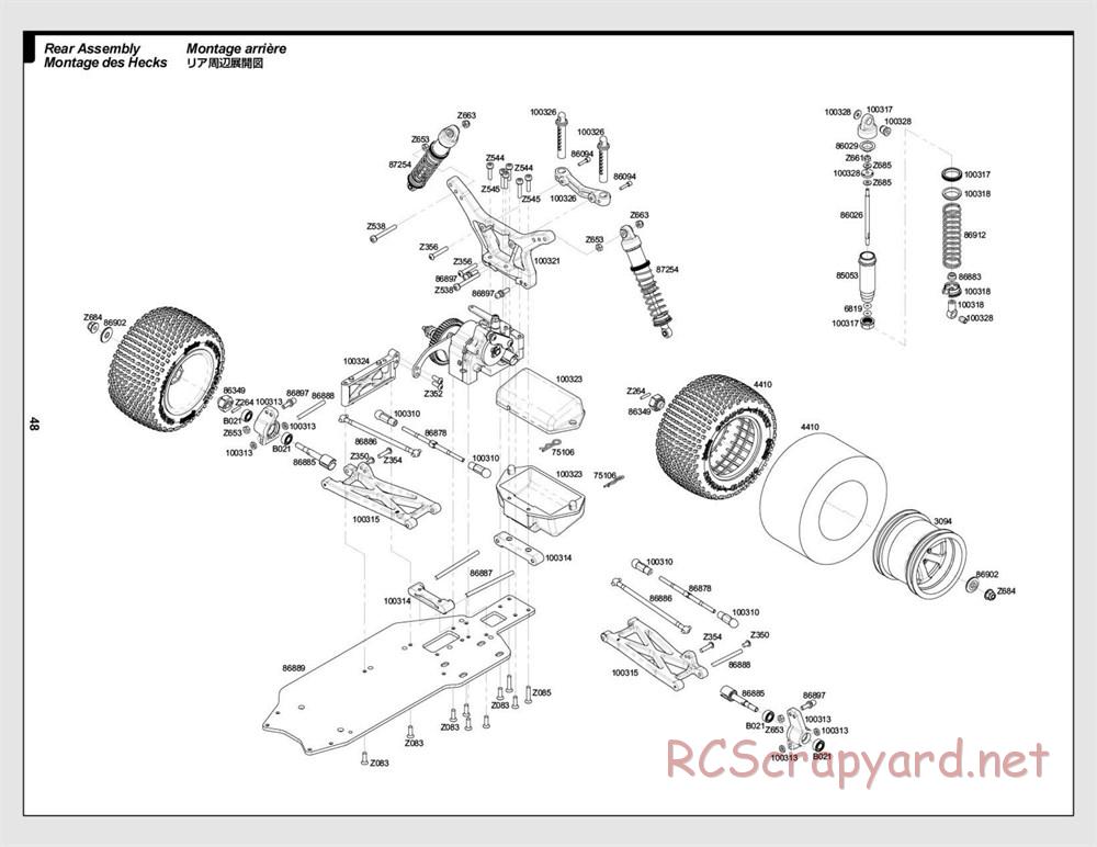 HPI - Firestorm 10T - Exploded View - Page 48