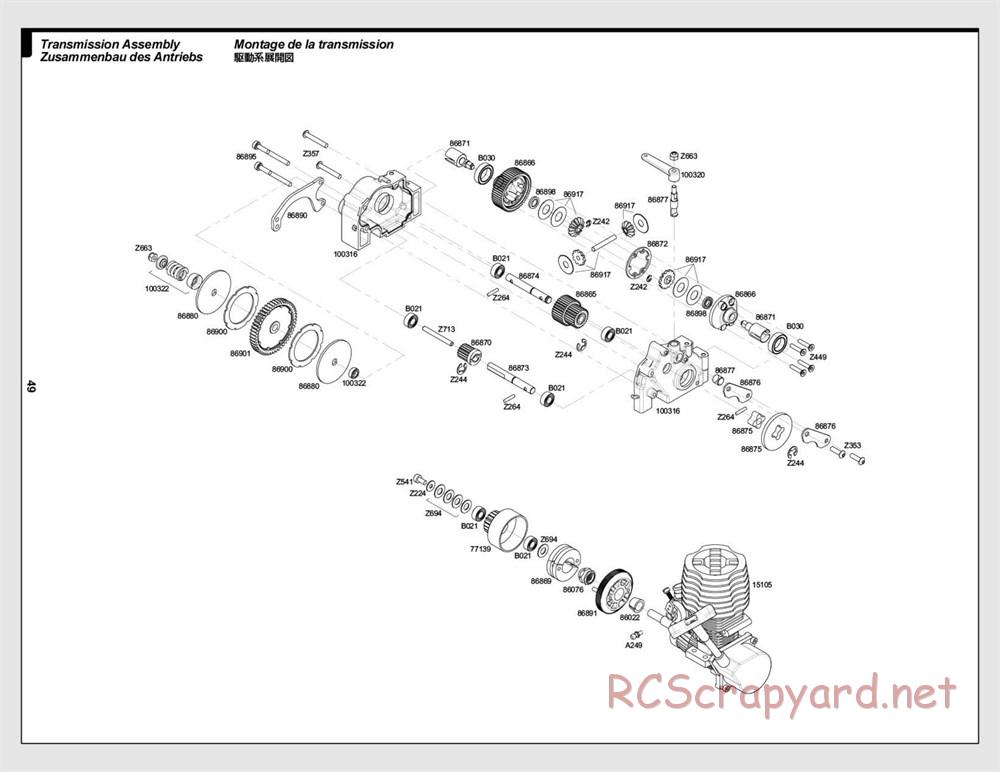 HPI - Firestorm 10T - Exploded View - Page 49