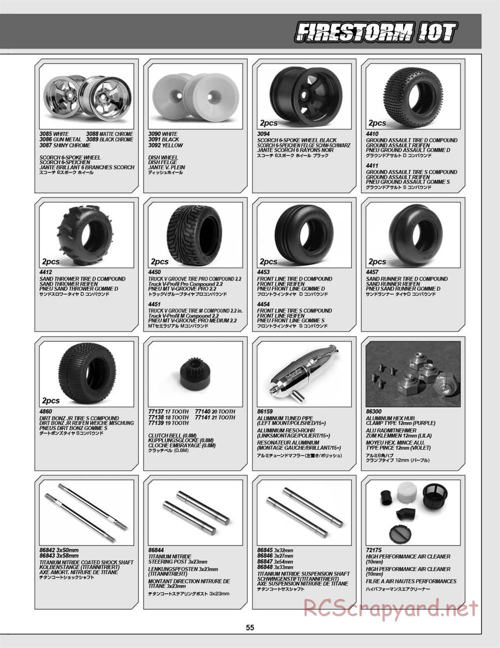 HPI - Firestorm 10T - Manual - Page 55