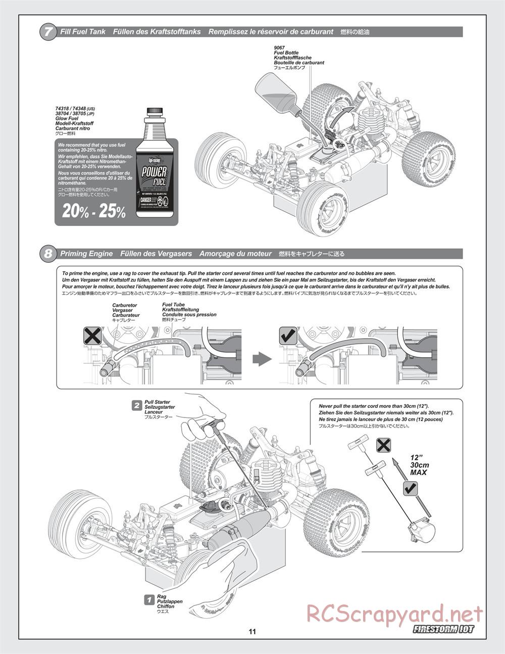 HPI - Firestorm 10T - Manual - Page 11