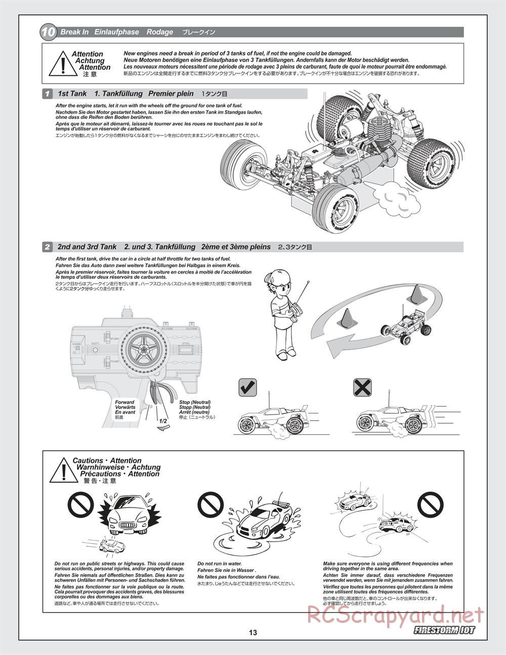 HPI - Firestorm 10T - Manual - Page 13
