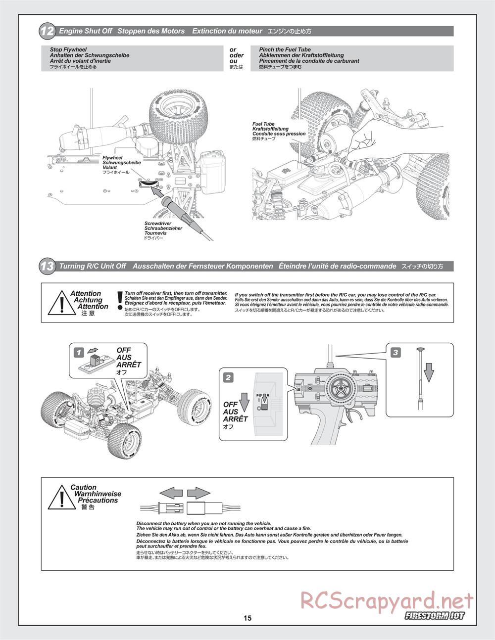 HPI - Firestorm 10T - Manual - Page 15