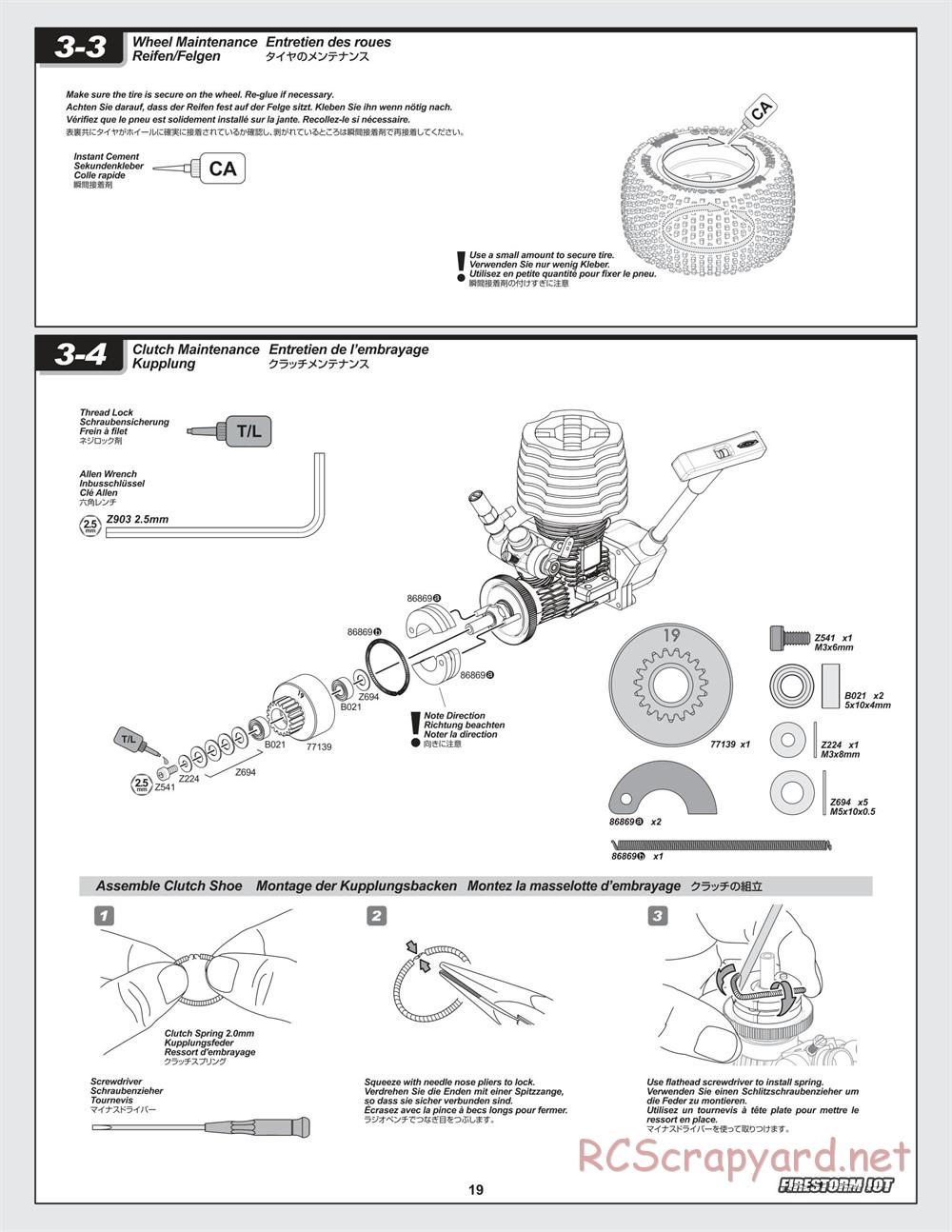 HPI - Firestorm 10T - Manual - Page 19