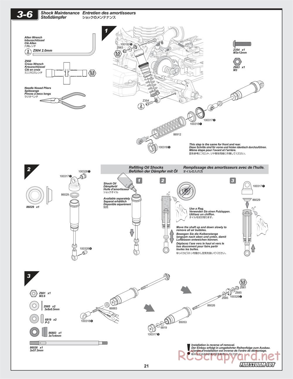HPI - Firestorm 10T - Manual - Page 21