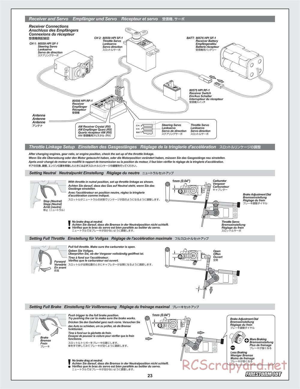 HPI - Firestorm 10T - Manual - Page 23
