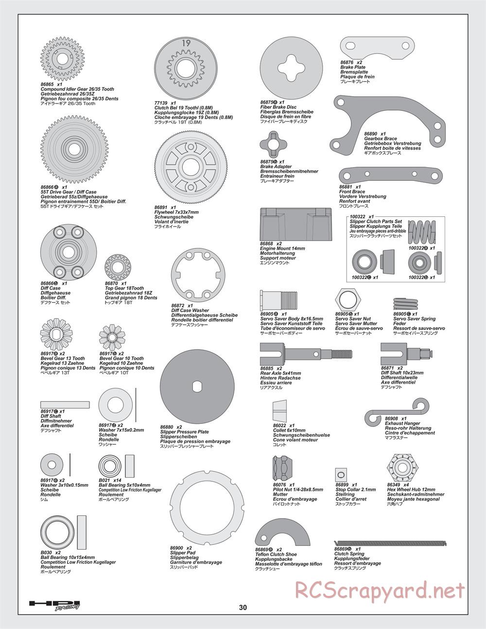 HPI - Firestorm 10T - Manual - Page 30