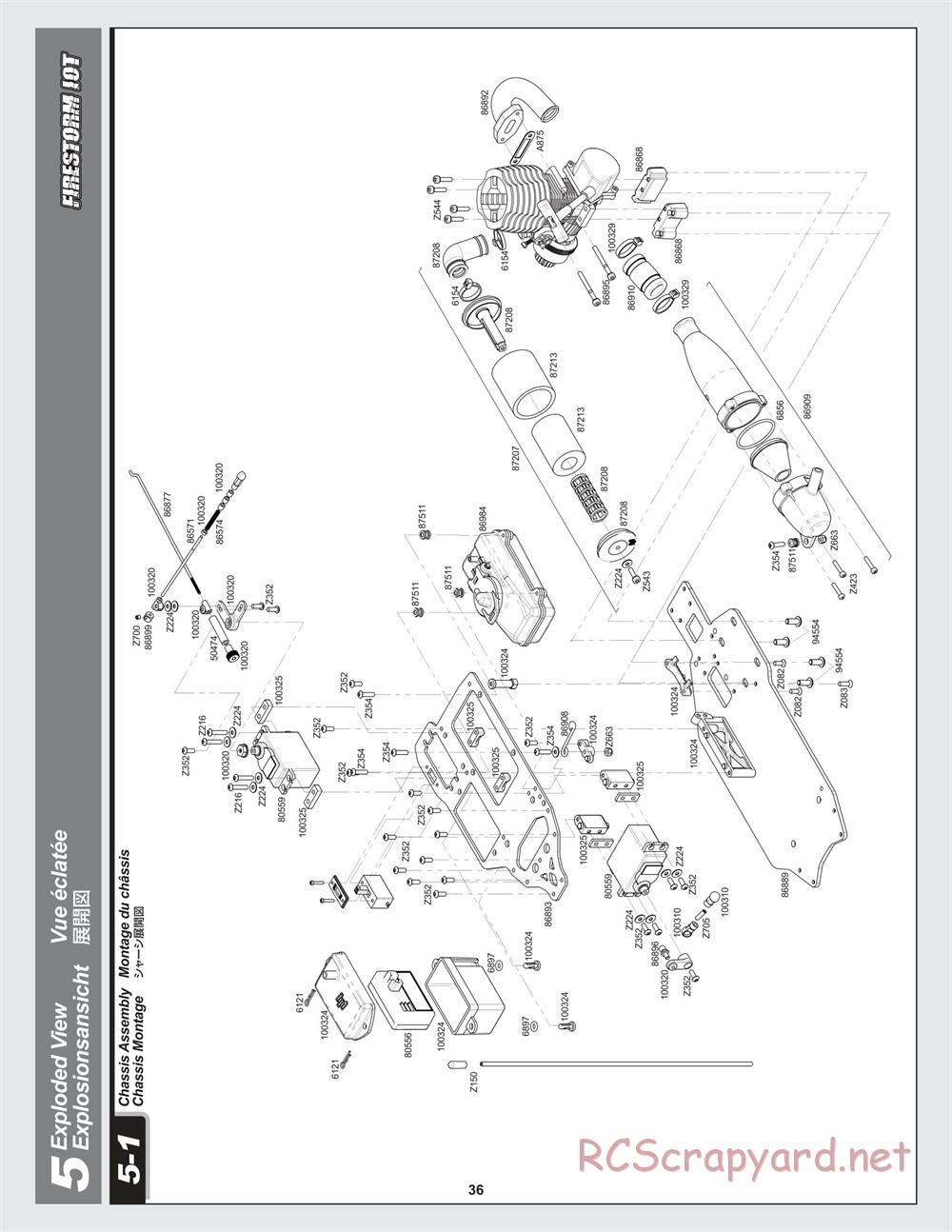 HPI - Firestorm 10T - Exploded View - Page 36