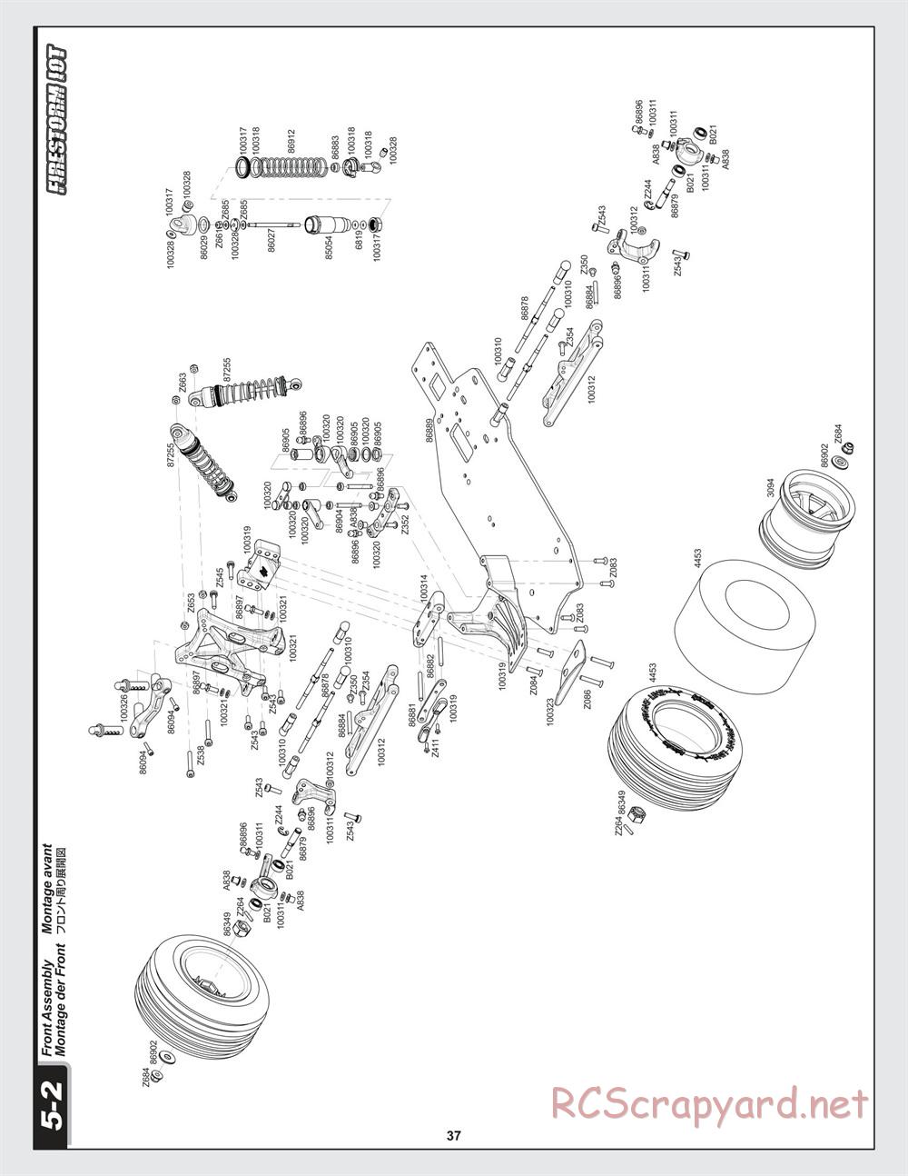 HPI - Firestorm 10T - Exploded View - Page 37