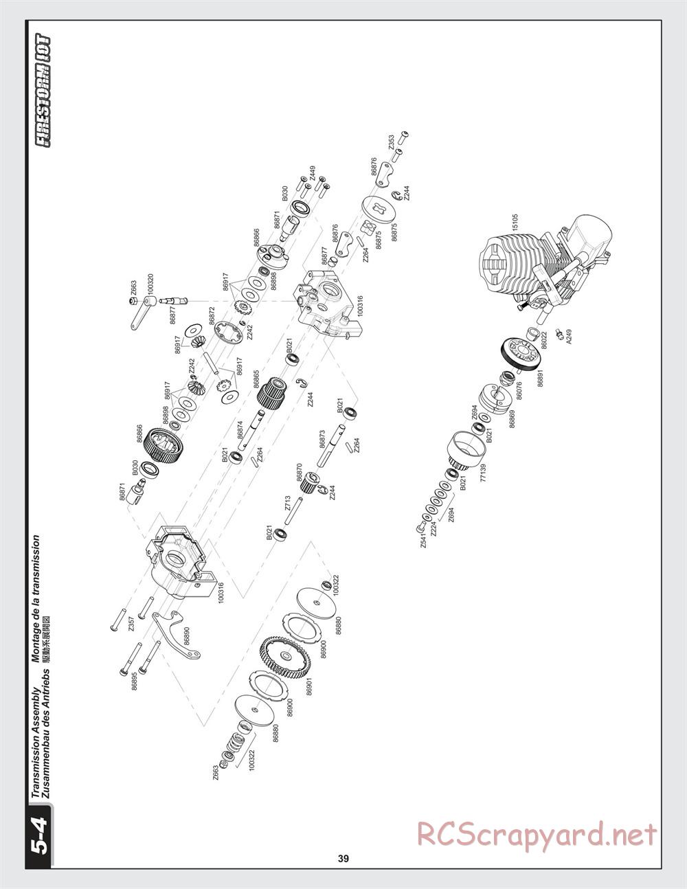 HPI - Firestorm 10T - Exploded View - Page 39