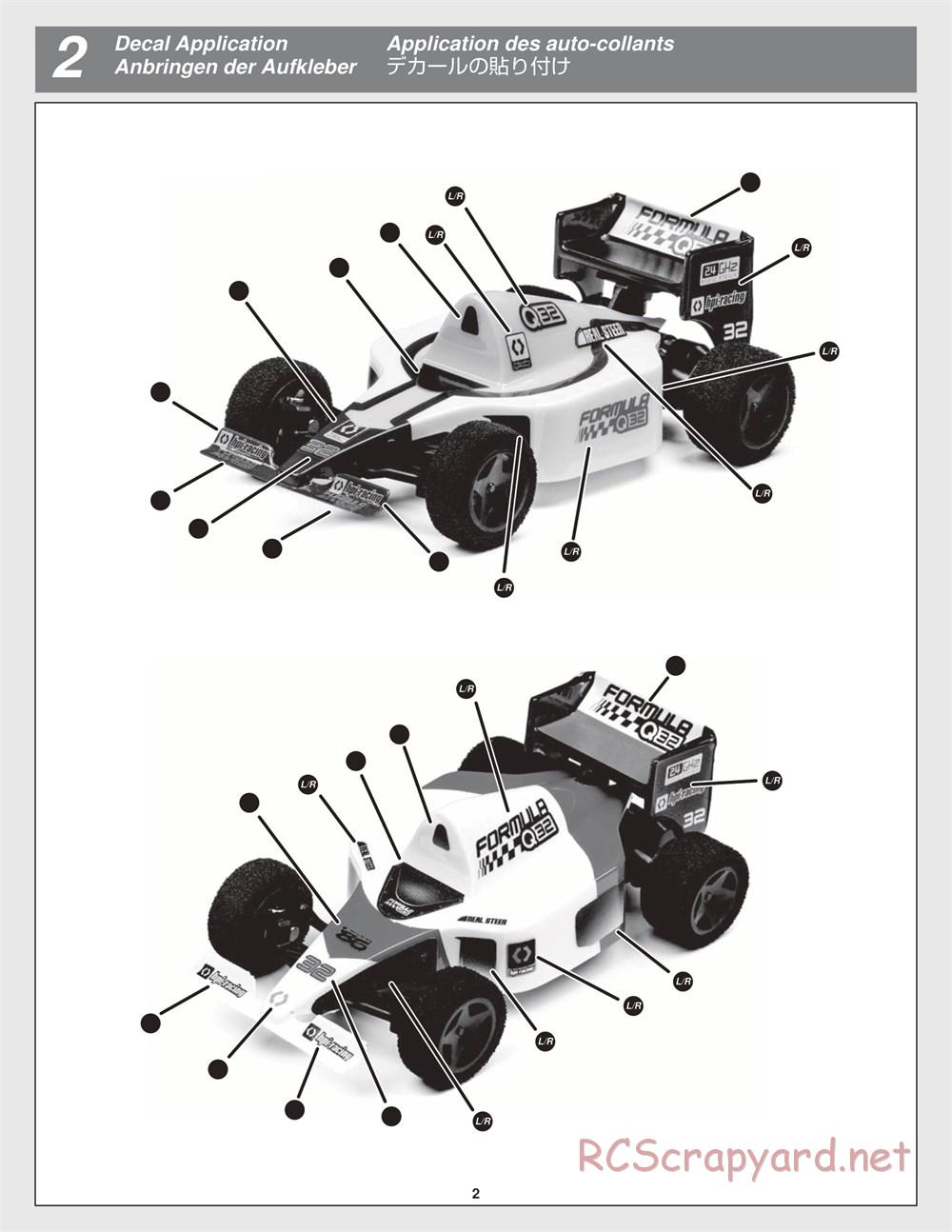 HPI - Formula Q32 - Manual - Page 2