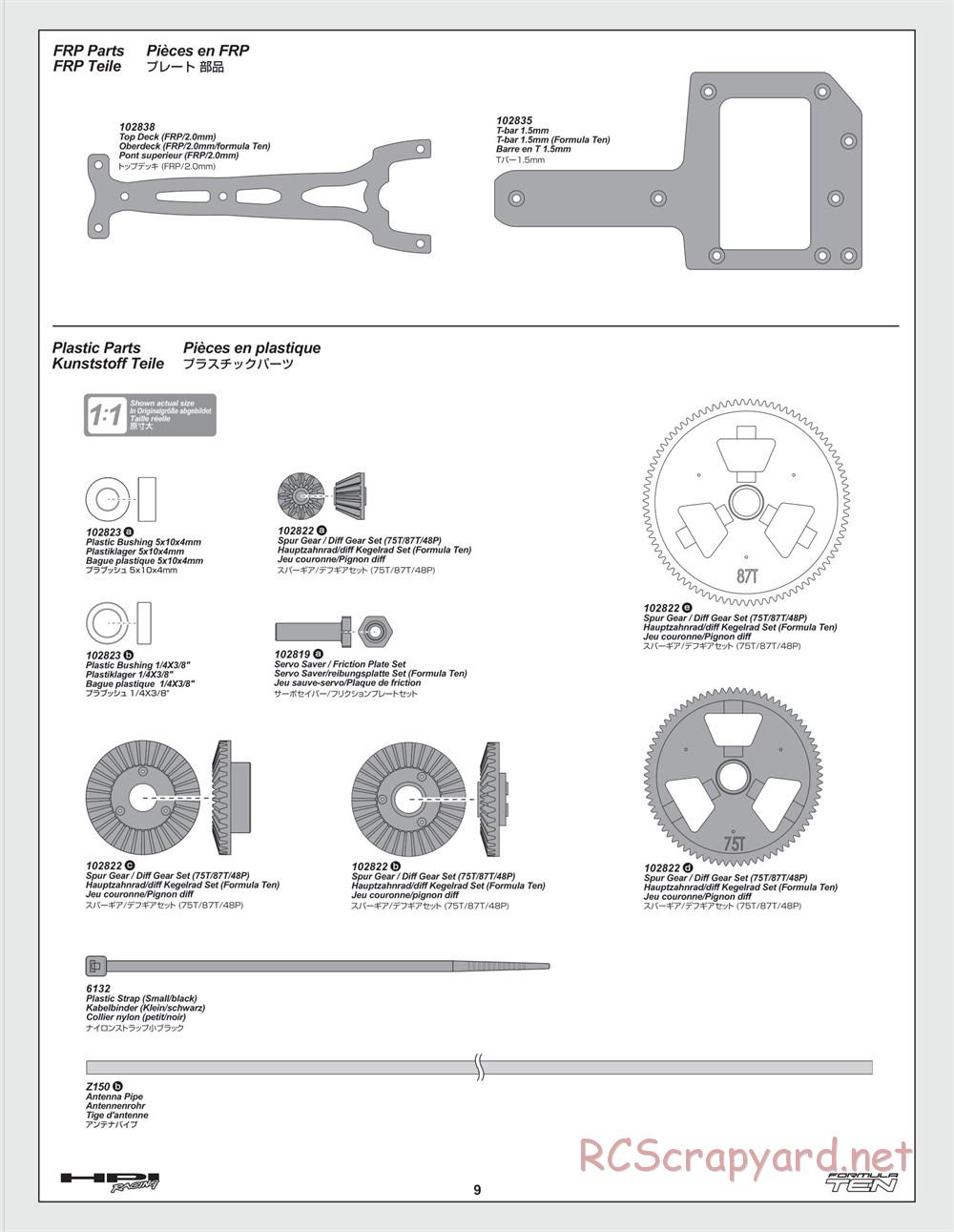 HPI - F10 - Formula Ten - Manual - Page 9