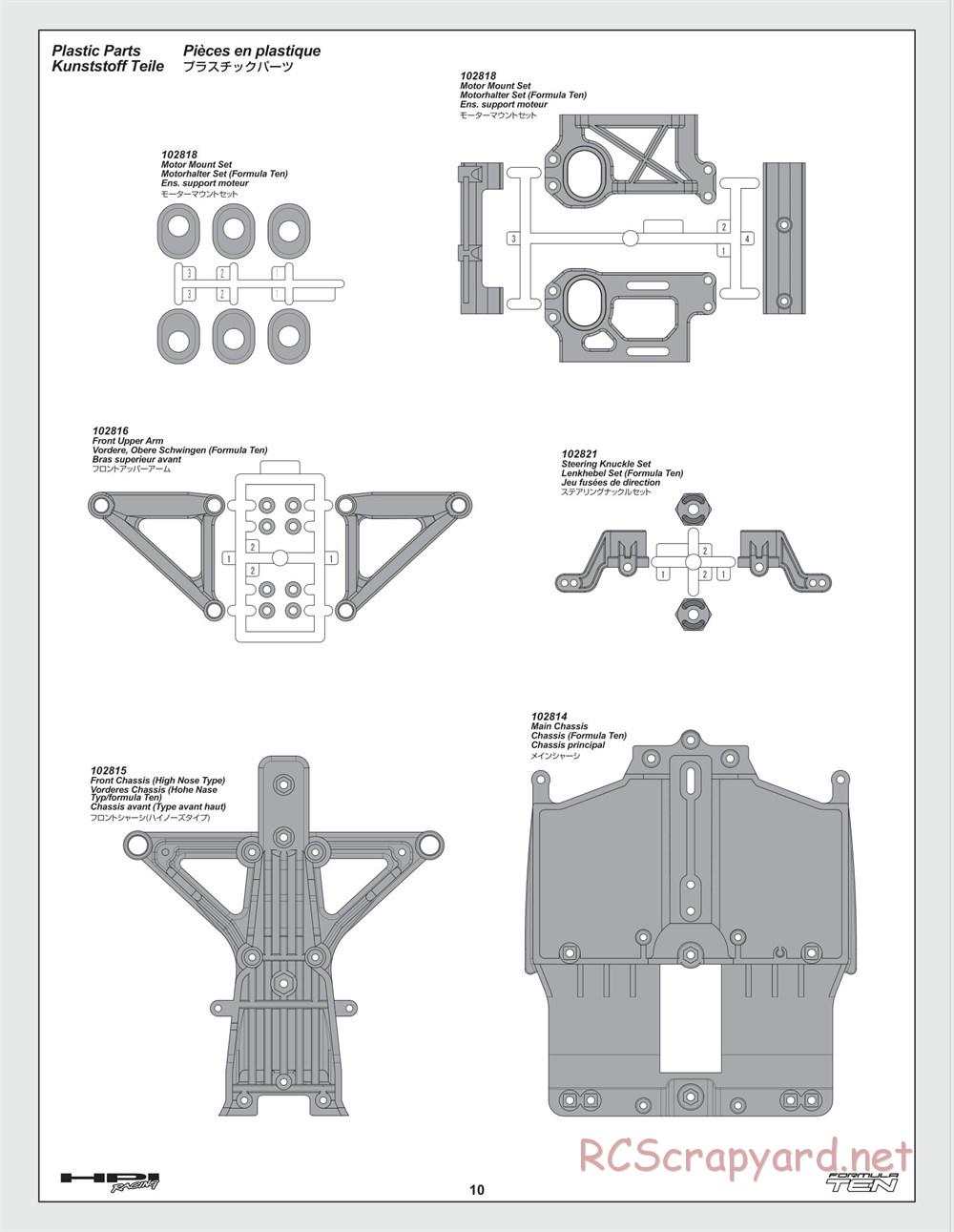 HPI - F10 - Formula Ten - Manual - Page 10