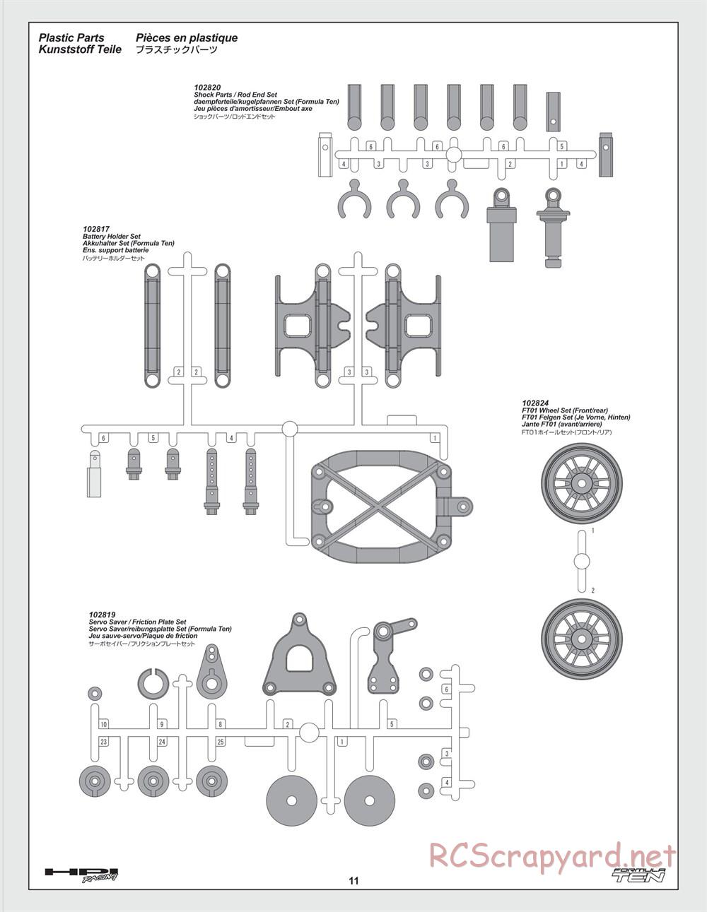 HPI - F10 - Formula Ten - Manual - Page 11