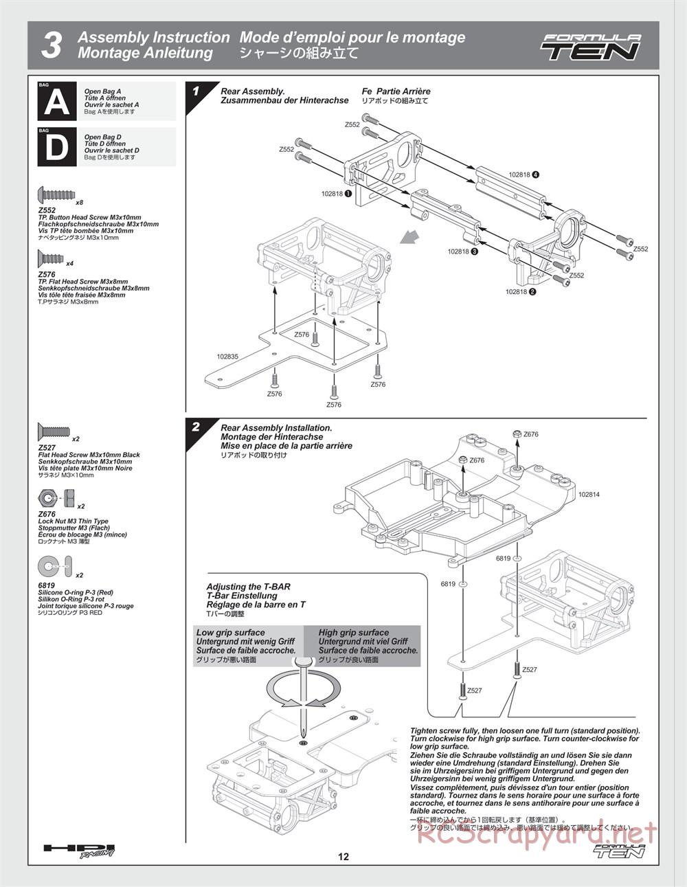 HPI - F10 - Formula Ten - Manual - Page 12