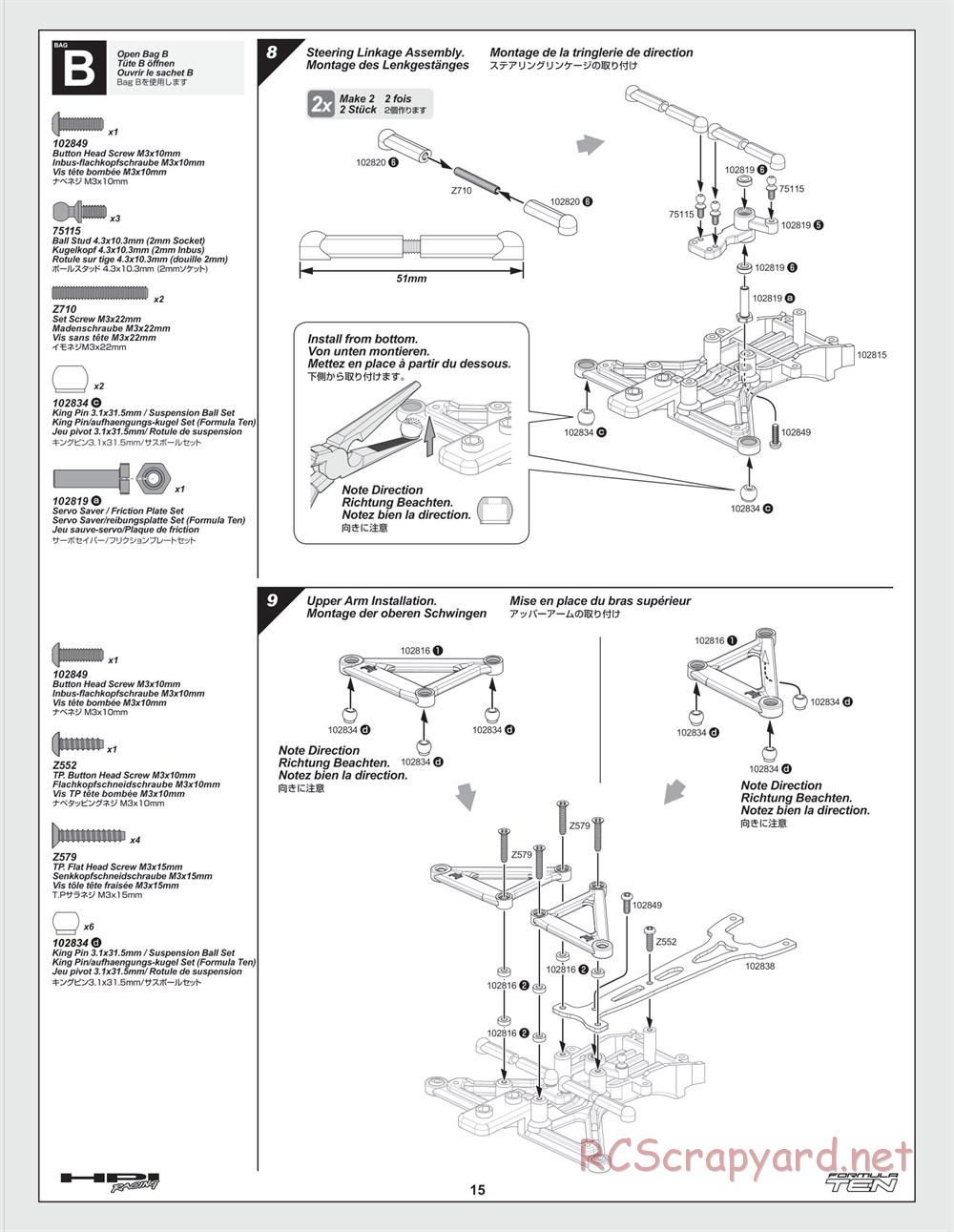 HPI - F10 - Formula Ten - Manual - Page 15