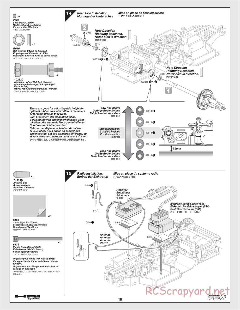 HPI - F10 - Formula Ten - Manual - Page 18