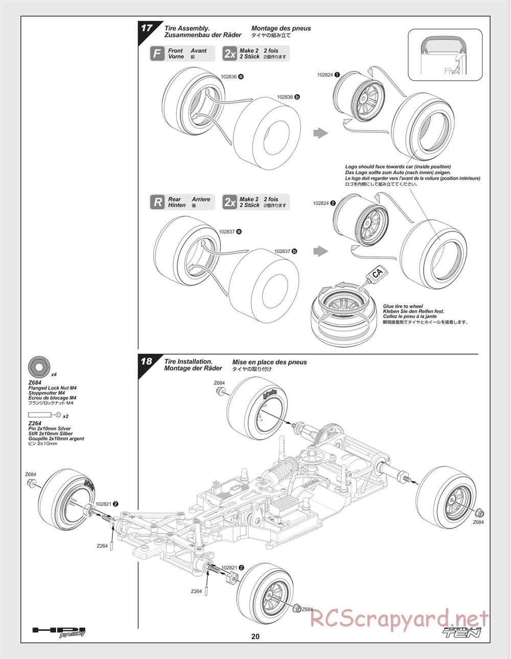 HPI - F10 - Formula Ten - Manual - Page 20