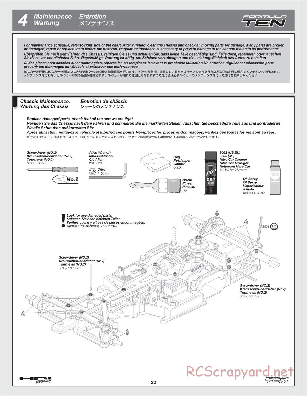 HPI - F10 - Formula Ten - Manual - Page 22