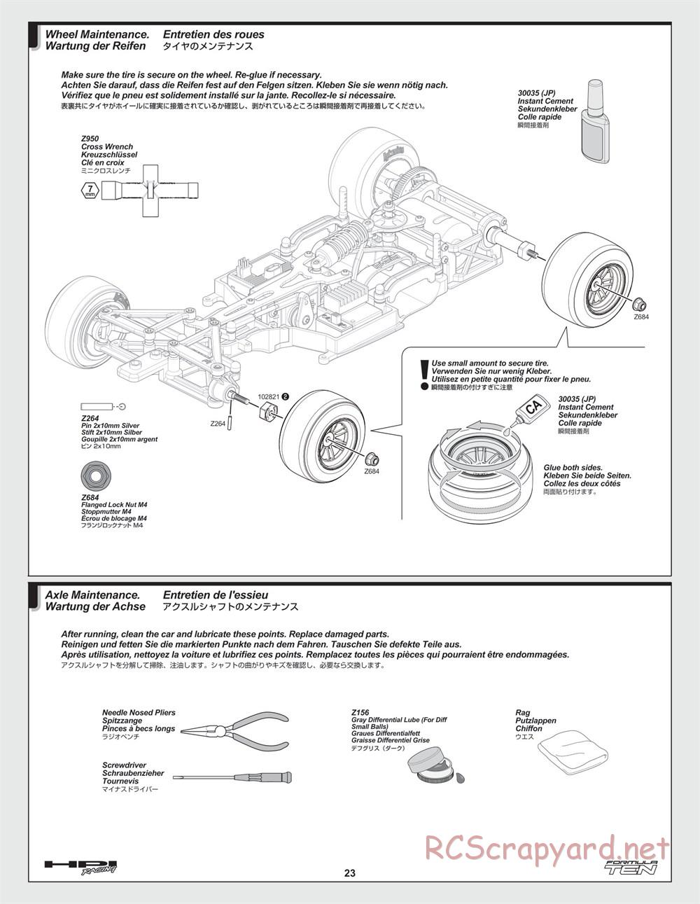 HPI - F10 - Formula Ten - Manual - Page 23