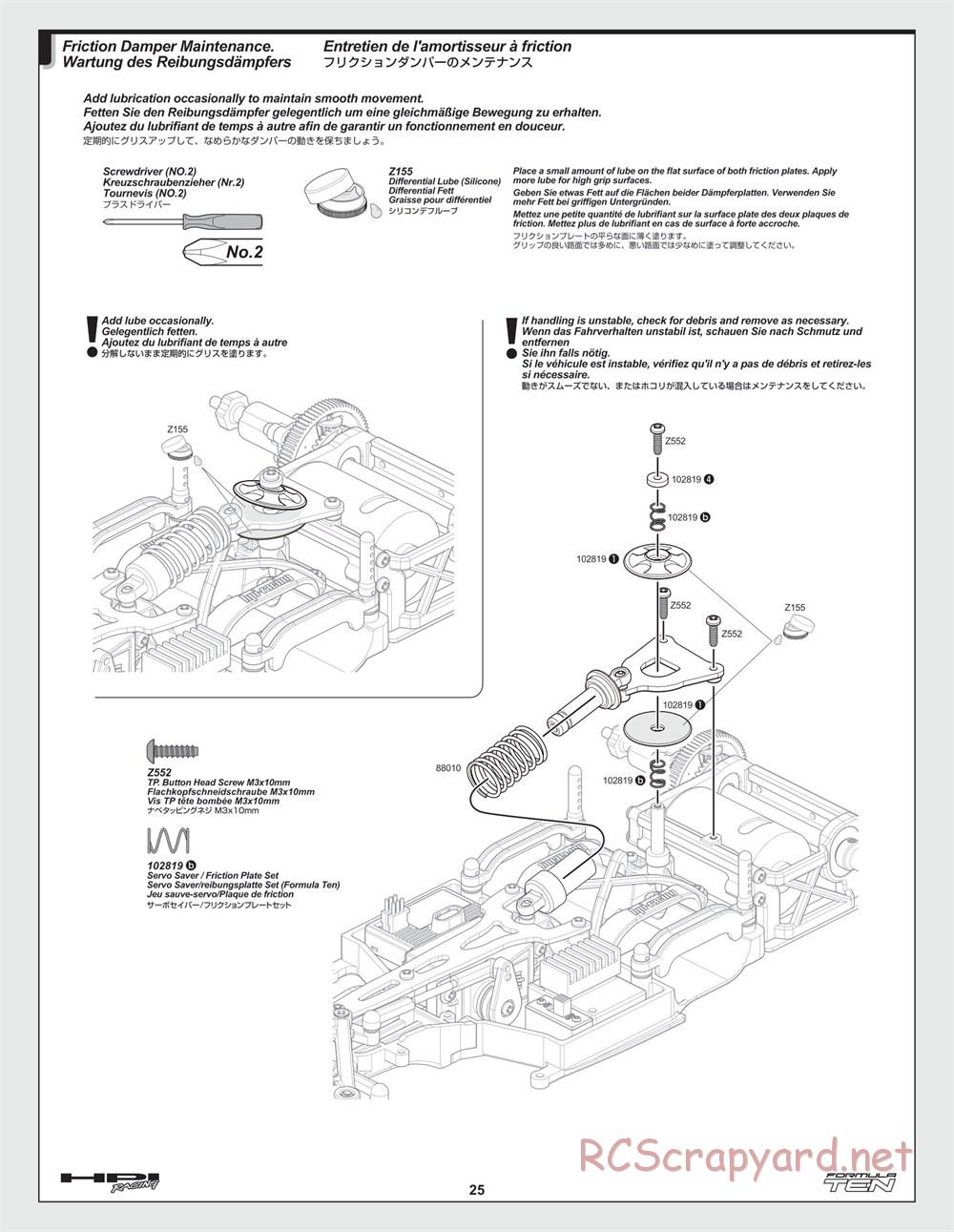 HPI - F10 - Formula Ten - Manual - Page 25