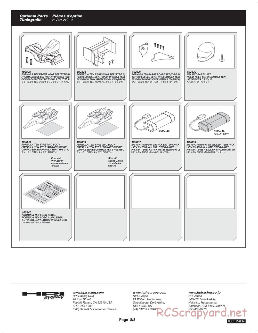 HPI - F10 - Formula Ten - Manual - Page 41