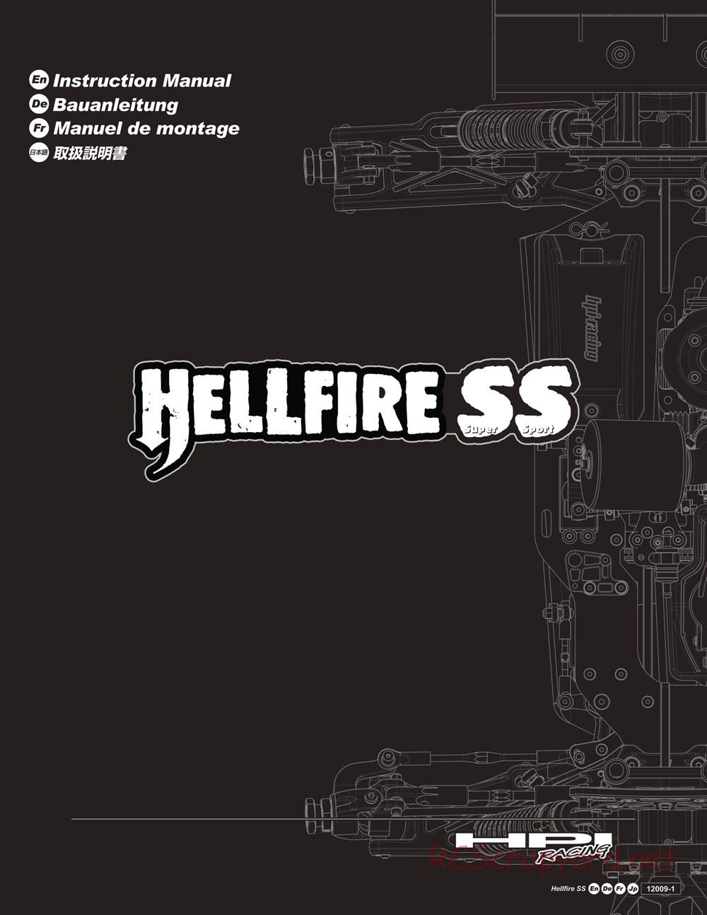 HPI - Hellfire SS - Manual - Page 1