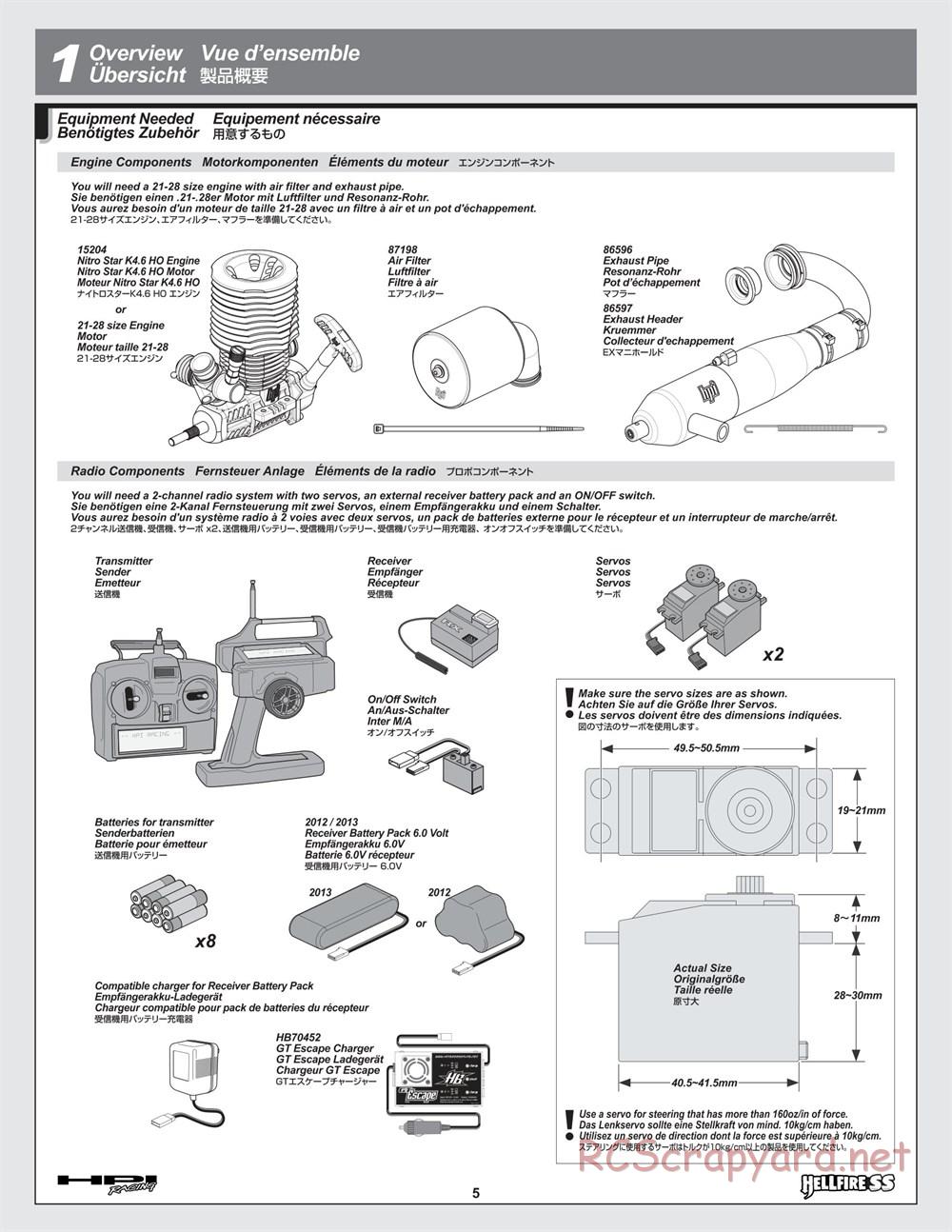 HPI - Hellfire SS - Manual - Page 5