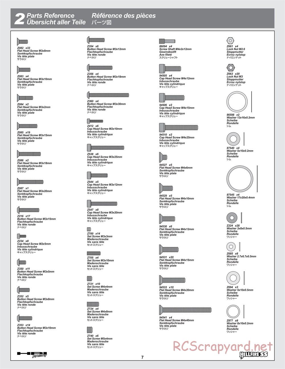 HPI - Hellfire SS - Manual - Page 7