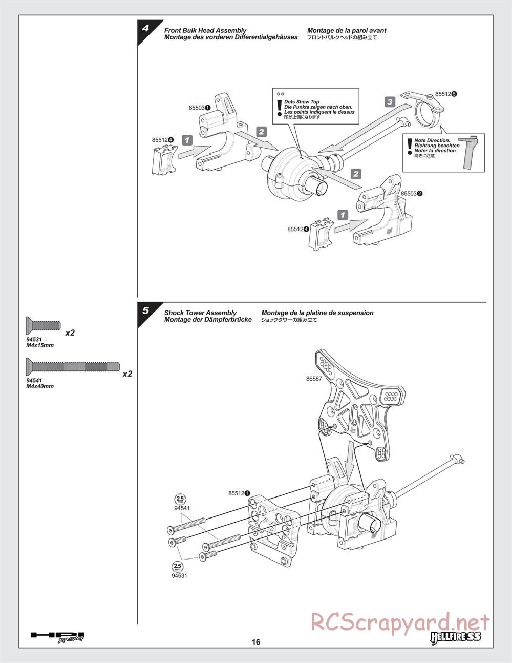 HPI - Hellfire SS - Manual - Page 16