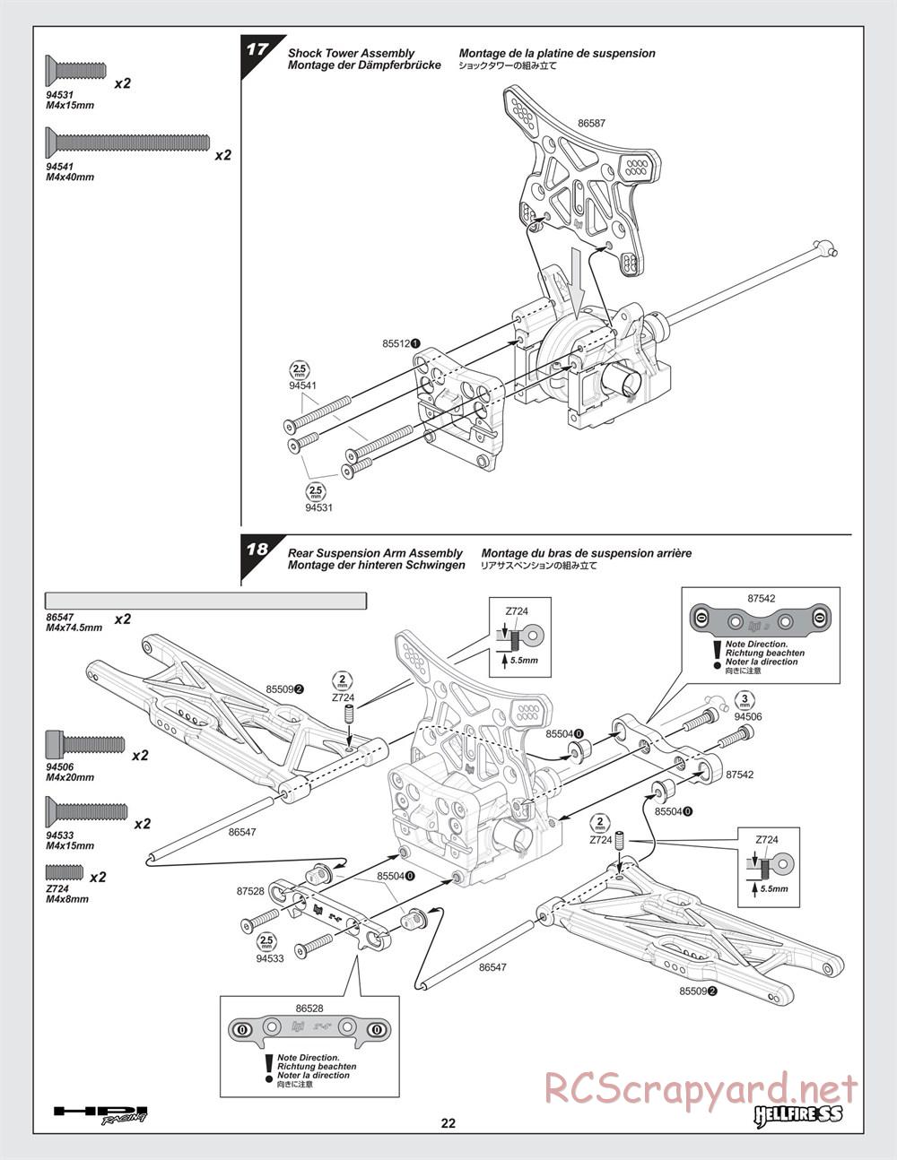 HPI - Hellfire SS - Manual - Page 22