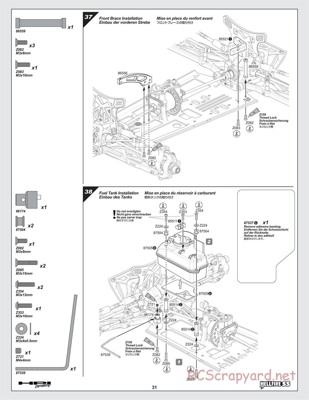 HPI - Hellfire SS - Manual - Page 31