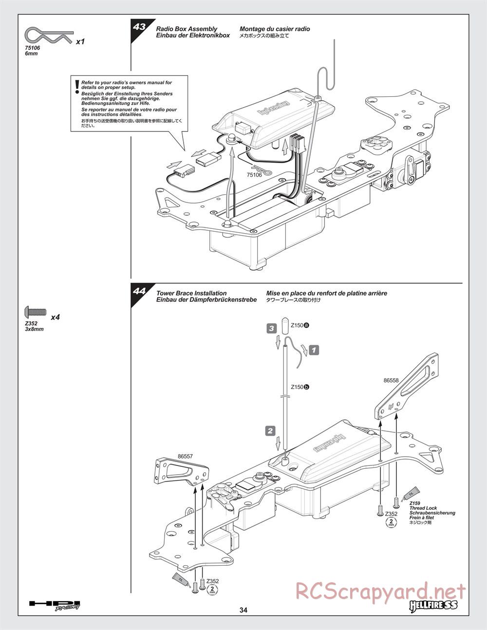 HPI - Hellfire SS - Manual - Page 34