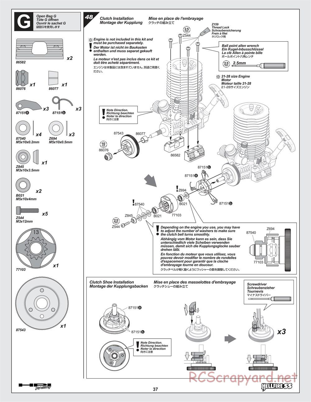 HPI - Hellfire SS - Manual - Page 37