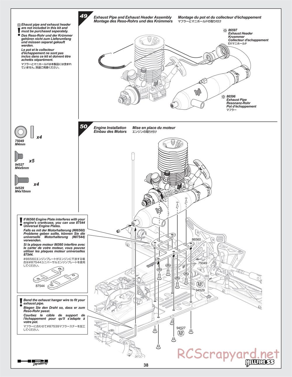 HPI - Hellfire SS - Manual - Page 38