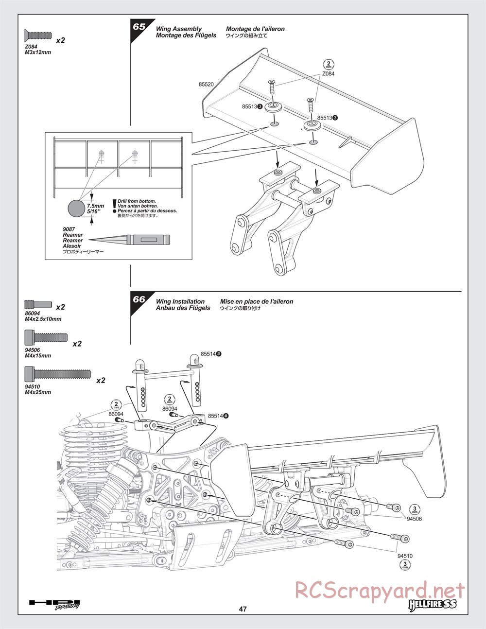 HPI - Hellfire SS - Manual - Page 47