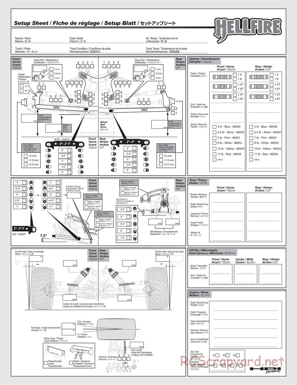 HPI - Hellfire SS - Manual - Page 59