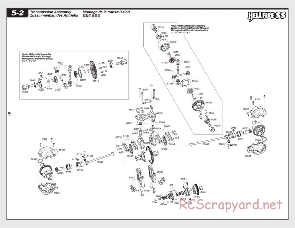 HPI - Hellfire SS - Exploded View - Page 61