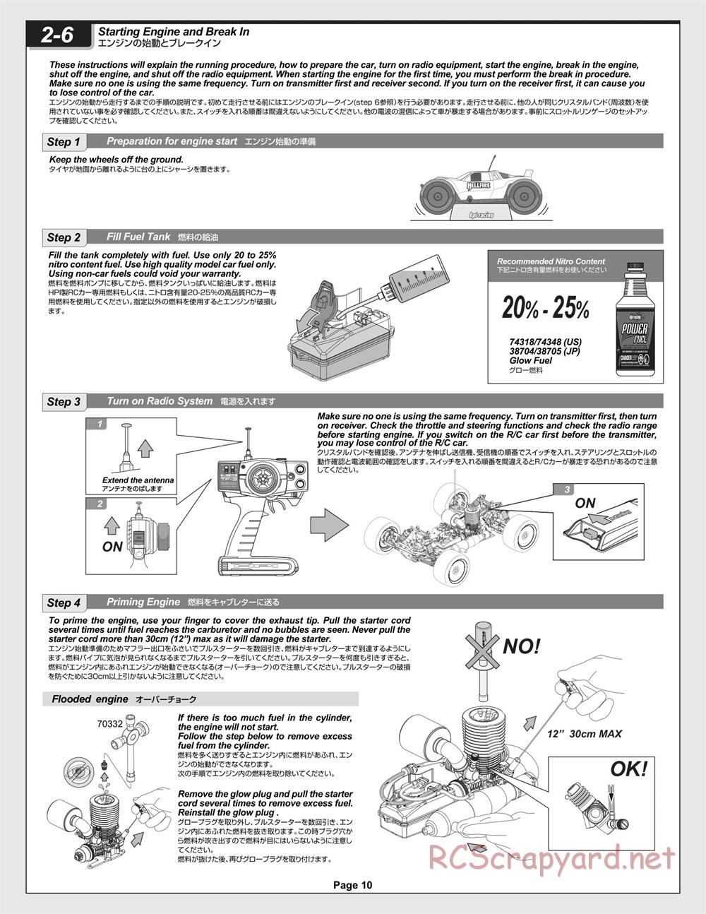 HPI - Hellfire - Manual - Page 10