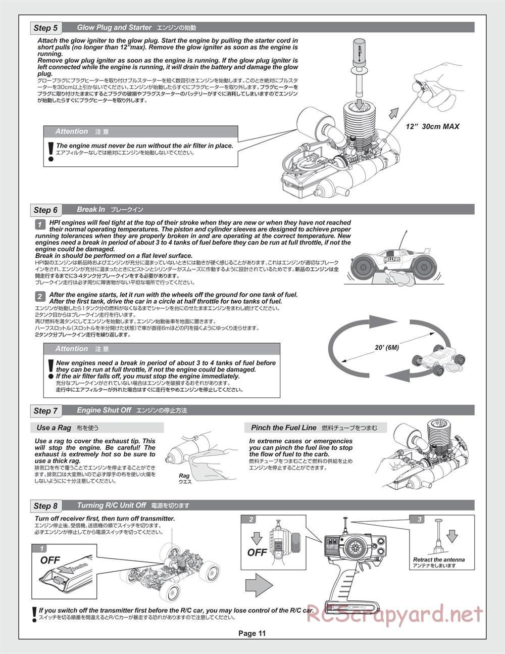 HPI - Hellfire - Manual - Page 11