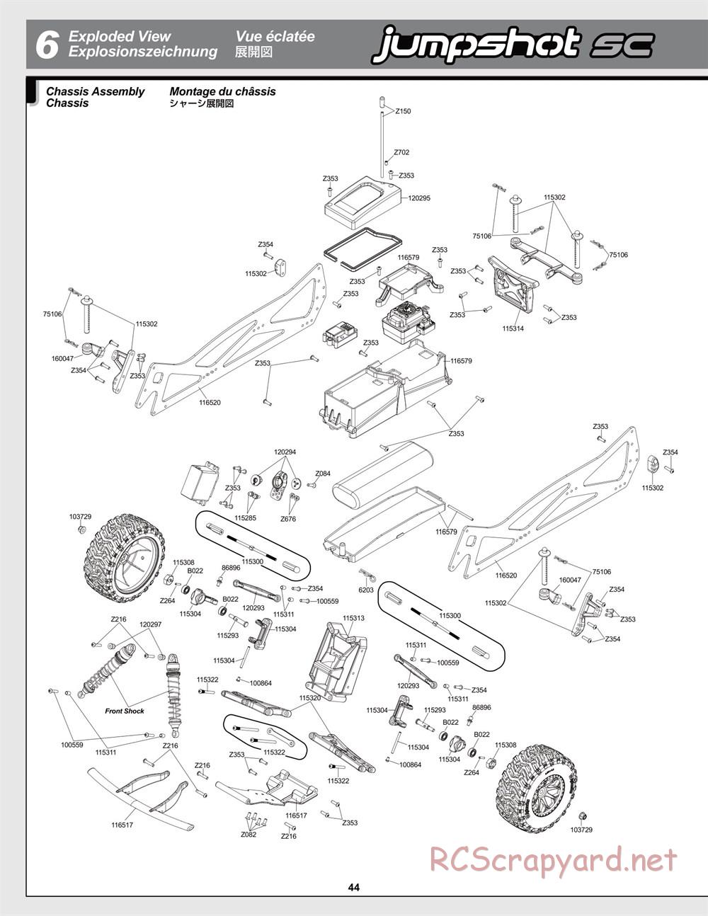 HPI - Jumpshot MT Flux - Exploded View - Page 44