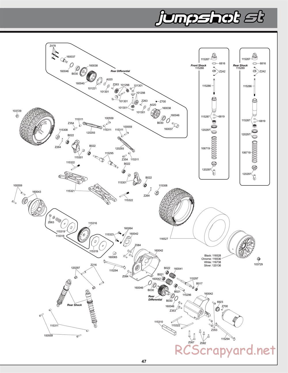 HPI - Jumpshot MT Flux - Exploded View - Page 47