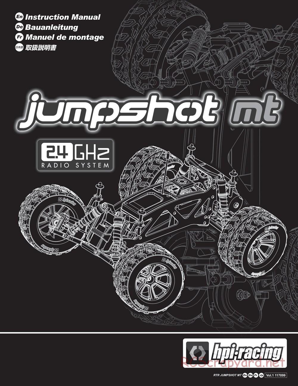 HPI - Jumpshot MT - Manual - Page 1