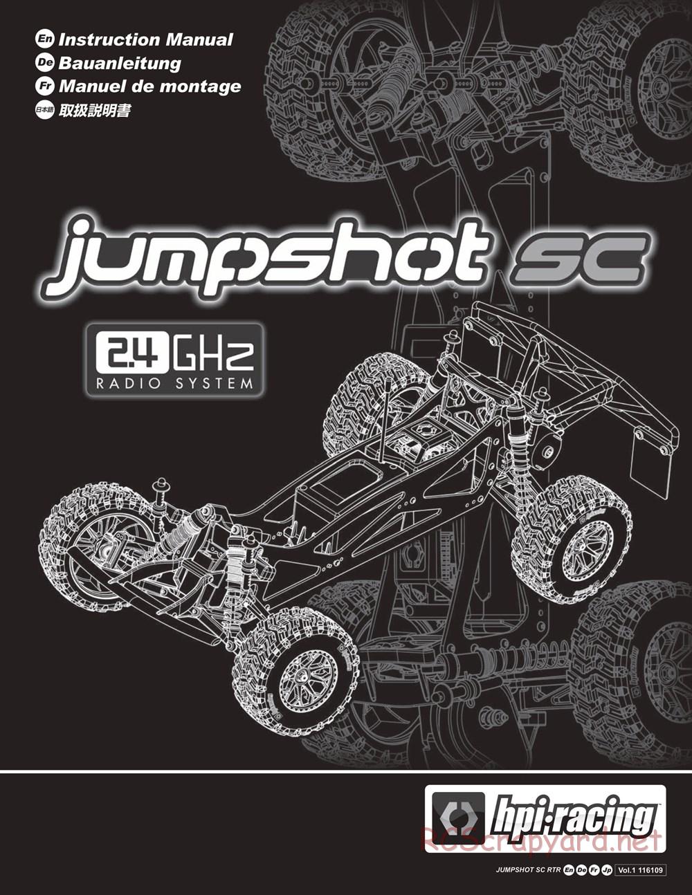HPI - Jumpshot SC - Manual - Page 1